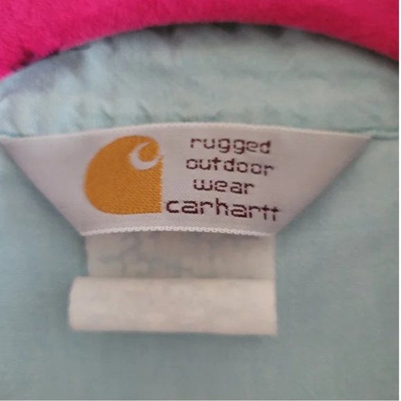 Carhartt men's button down blue long sleeves shirt size XL - Picture 3 of 8